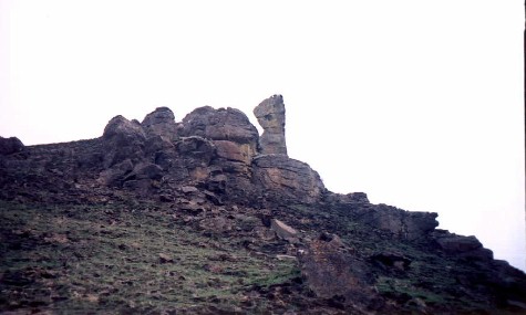 The "Silent Sentinel" A weathered face, wryly looking Northward !