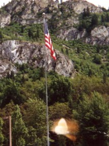  A spirit orb flys high over the camp. 